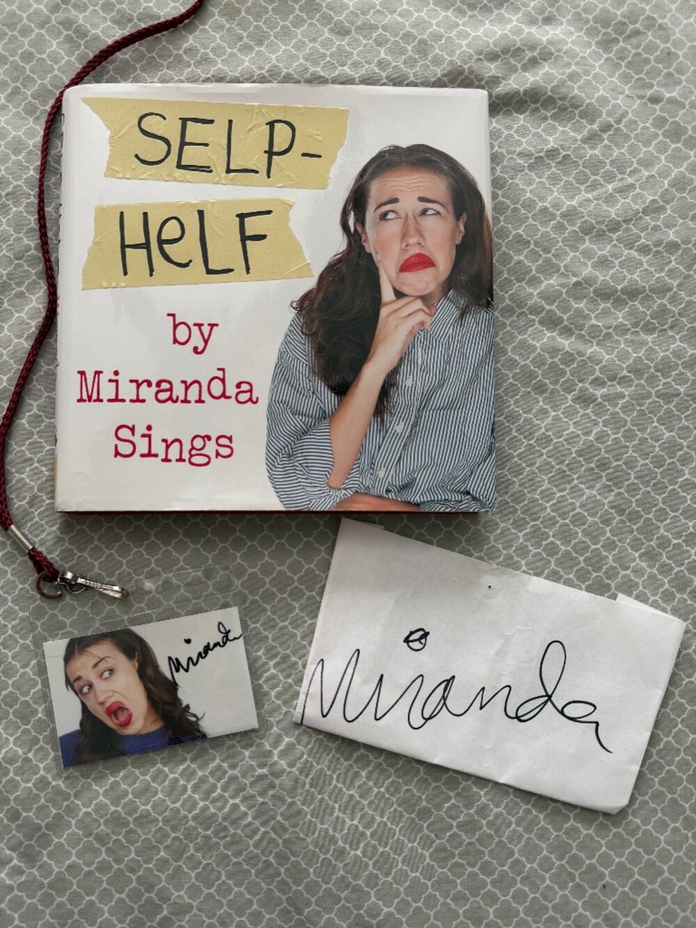 Authentic Signed Selp-Helf Hardcover Book by Miranda Sings and Colleen Ballinger